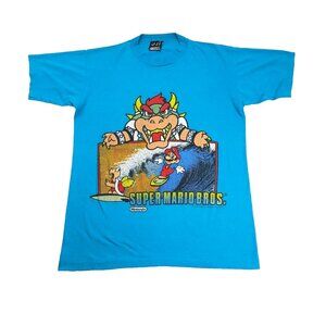 Vintage Super Mario Brothers 80s 90s SSI 1988 Mens Rare Brothers Nintendo Bowser